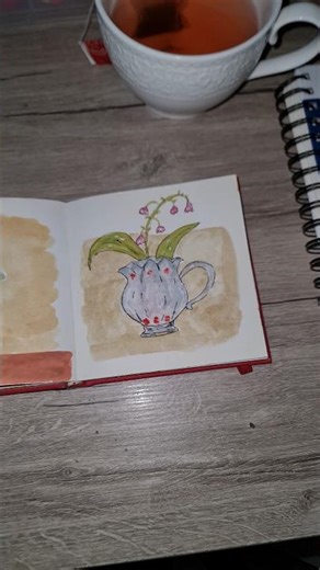 Watercolor lily of the valley painting ✨️#art #watercolor