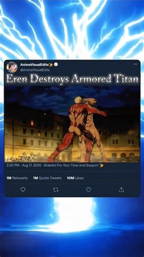 Eren☠️ destroys the Armored TitanArmored😱 Titan#AttackOnTitan​​ #AOT​​ #AOTSeason4​​ #ErenYeager​
