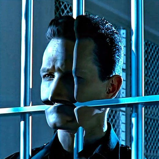 T-1000 vs T-800. Gunfight in the mental hospital.#terminator #viralvideo #series #movieclips