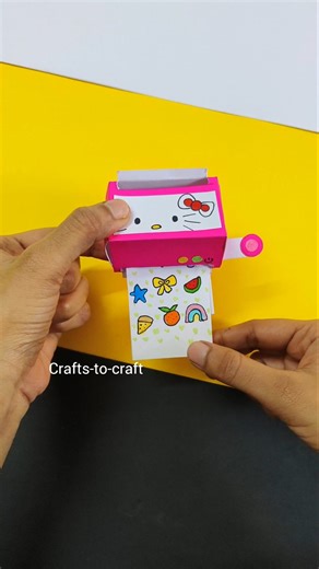 Easy Craft ideas ✨ | Diy mini printer machine #craft #shorts #craftstocraft