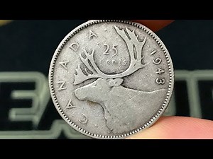 1943 Canada 25 Cents Coin • Values, Information, Mintage, History, and More