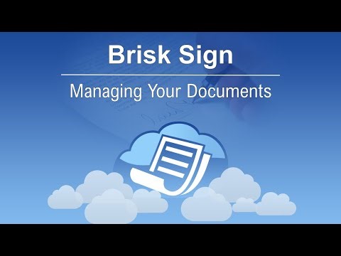 Managing Your Documents in the Brisk Sign Dashboard
