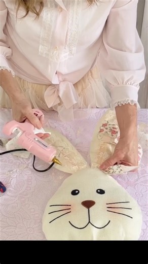 10K views · 214 reactions | Sharing a cute Dollar Tree bunny pillow! Happy crafting!  | Olivia's Romantic Home DIY | Facebook