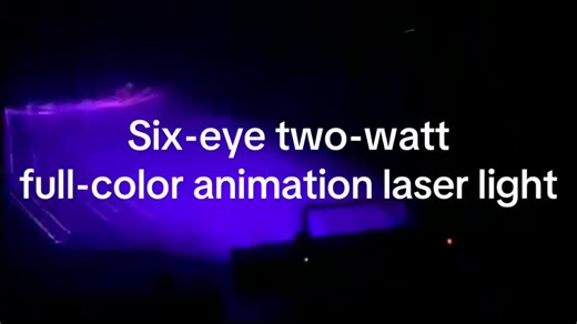 Six-eye two-watt full-color animation laser light Full-color animation has a variety of matching effects and supports scanning function, 512 control, 6 two-watt lasers, very suitable for bars#manufacture #hengyanglighting #stagelighting #professionallighting #stagelamp