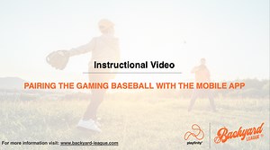 Watch Pairing the Gaming Baseball with the Mobile App on Amazon Live