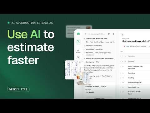 How To Use AI to Estimate Construction Projects Faster and More Accurately