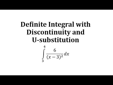 Definite Integral with Discontinuity and U-substitution a/(x-b)^2