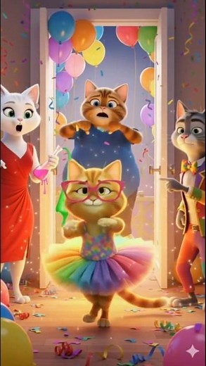 WifeCat’s secret potion… Nailed it? Or failed it? 😂🌈 #viral #cat #cartoon #anime #cats#trending