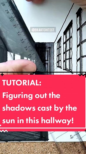 Tutorial: Finding Shadows in a Hallway | BKArtchitect Shadow Tutorial