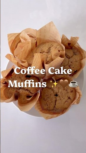☕ Sourdough Discard Espresso Coffee Cake Muffins | Easy Cinnamon Streusel Muffins