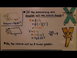 7th Grade Math 9.5a, Volume of a Triangular Prism
