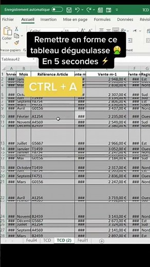 How to automatically adjust rows and columns in Excel?
