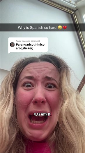 Replying to @Jose no no Sarah that’s not what I was trying to say😭😭 #learnspanish #languagelearning #lingotok