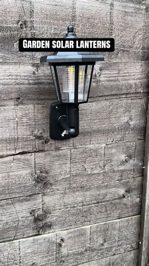 Solar light 💡 garden lanterns #garden #solarlights #lighting #patiolights #tiktokmademebuylt