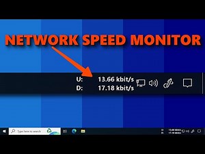 How to Show Internet Speed on Windows 10 Taskbar