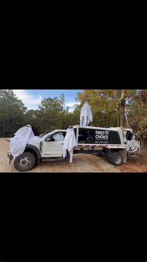 5.3K views · 121 reactions | 10/10 Recommend doing a Ghost photo shoot with a garbage truck! ️ | First Choice Garbage Service | Facebook