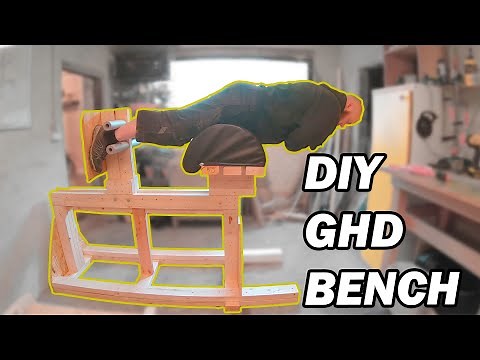 DIY GHD bench - Glute Ham Developer - DIY gym - Fit at home