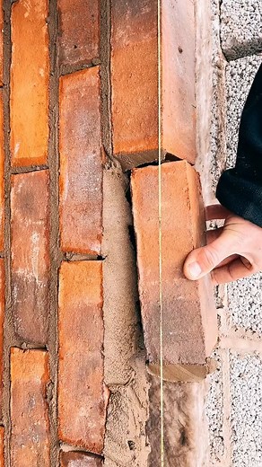 How To Lay Bricks tricks For Beginners Using a line🧱 | Bricklayer