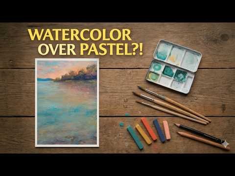 Wait… You Can Put Watercolor OVER Soft Pastel?! 🎨