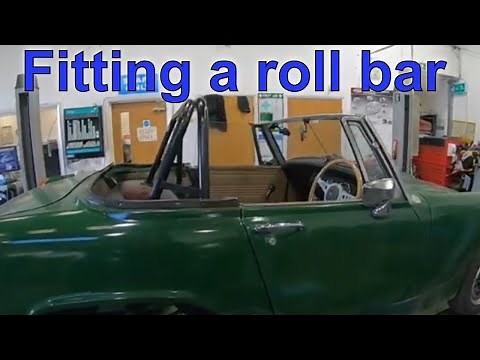 How to fit an MG Midget roll bar - K series Midget project