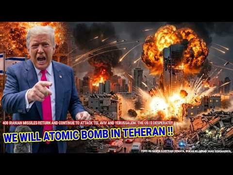 🔴 Tepat Malam Ini AS-Israel Ancam Bom Atom Teheran !? Ratusan Rudal Iran Terus Gempur Kota Tel Aviv