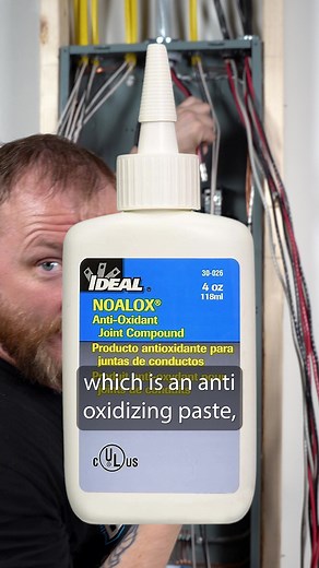 How to use NOALOX correctly #electrician #electricians #electricianu #electricity #electriciansoftiktok #electriciansofinstagram #electriciansofamerica #electricianstuff #electricianshit #sparky #sparkylife #noalox #panelwiring #electricalpanel #conductor #conduit #didyouknow