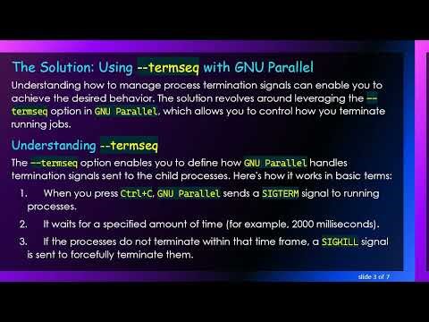 How to Raise KeyboardInterrupt to Python Scripts After Interrupting GNU Parallel?
