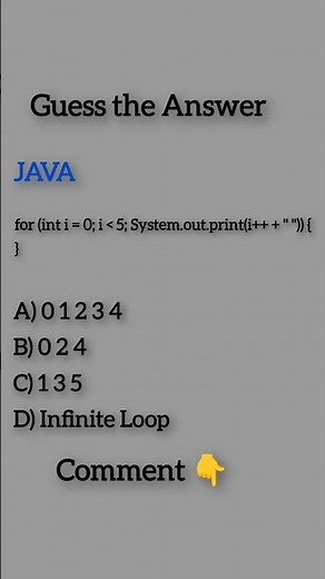 Java Loop Trap! 🛑 Guess the Output?#shorts