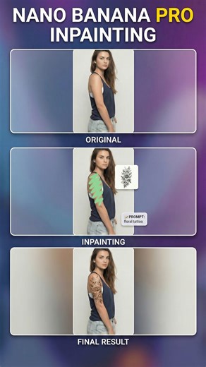 Creative Pad Media on Instagram: "Editing only what you want just got way easier 🎯 Nano Banana Pro’s new Inpainting Tool inside Higgsfield AI @higgsfield.ai lets you brush over a specific area and edit it—without affecting the rest of the image. Perfect for those moments when a text prompt just isn’t enough. In this video, I break it down with 7 real examples 👀 🎥 LINK to watch the full tutorial in today's story. In case you missed the story, you will be able to find the video on our YouTube c