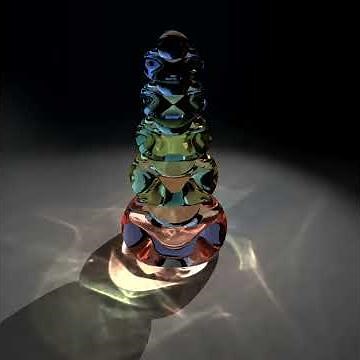 Vray glass + high definition caustics.