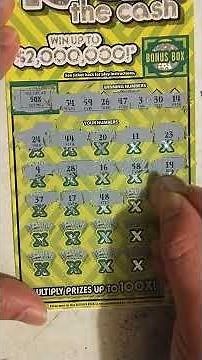 $20 100 X the Cash scratch off Illinois Lottery winner 🤑