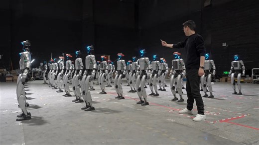 Unitree robots perform flips and somersaults in Zhejiang, China