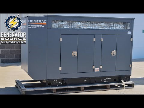 50kW Generac NATURAL GAS Generator Load Bank Test- Unit #88631