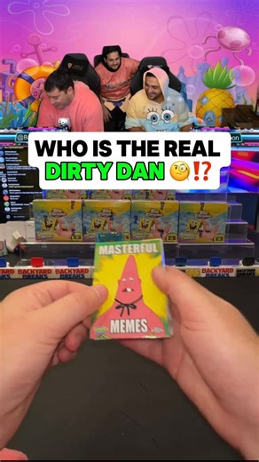 Backyard Breaks on Instagram: "WHO YOU CALLING PINHEAD 👀🎳 Masterful Memes on sponge-bob release day pulled by Patrick Star himse- I mean @backyardcmo 😂🧽 He’s live right now ripping SpongeBob on the backyard infinity @whatnotsports account ✅ #Spongebob #Topps #Collectibles #Nickelodeon"