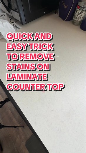 Super Easy Trick to Remove Stains on Laminate Countertop