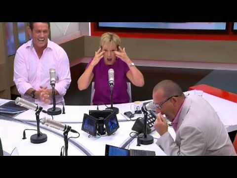 Hilary Barry cracks up during the news