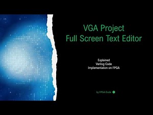 VGA Project Full Screen Text Editor Verilog Basys 3 FPGA Vivado
