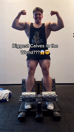 Biggest Calves in the World?!?🤯😵 #fyp #gym #calves #muscle #worldrecord