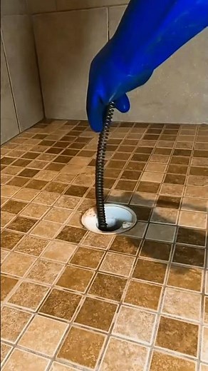 Clearing a shower drain blockage 🌪️💦 #plumbing #plumber #shorts