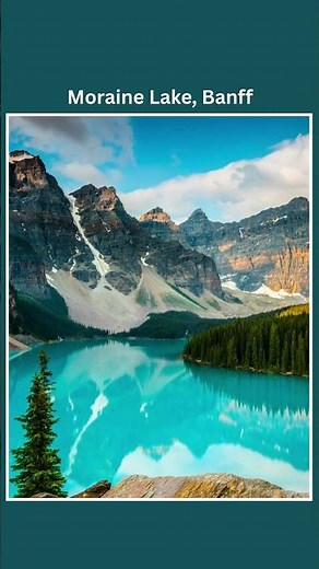 Moraine Lake Banff 4K Ultra HD 🌊 Stunning Views of the Canadian Rockies
