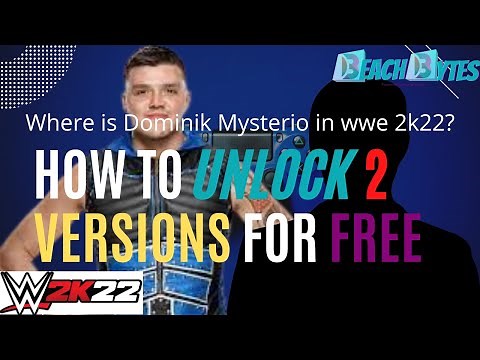 how to unlock dominik mysterio in wwe 2k22
