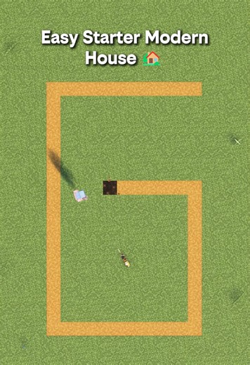 Minecraft Easy Starter Modern House | Tutorial 🏠 53 #minecraft #minecraftbuilds #minecraftbuilding #minecrafttutorial #TikTokCreatorSearchInsightsIncentive