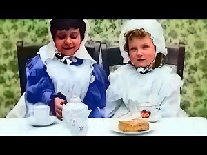 1890s - Two young girls in color [60fps, Remastered] w/sound design added