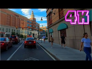 Sweet Saturday Afternoon Drive in Providence Rhode Island 4K - UHD