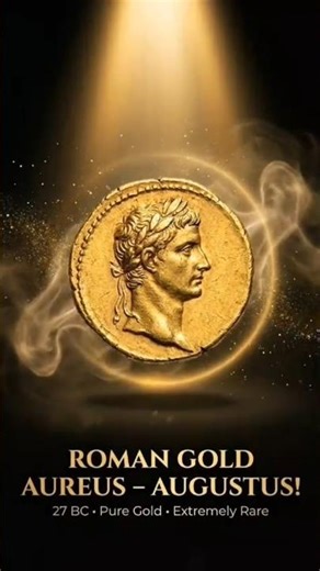 ROMAN GOLD AUREUS — The RAREST Ancient Gold Coin! 👑🔥”#RoyalRareCoins #HistoryShorts #ViralShorts