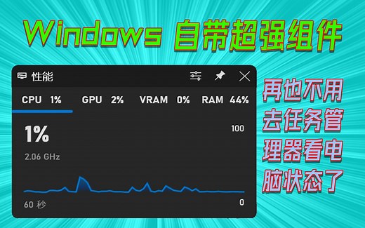 【微教程】如何时刻查看电脑CPU和GPU状态