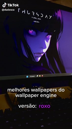 Melhores Wallpapers do Wallpaper Engine em Roxo