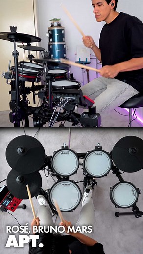3.7K views · 24 reactions | I had to use the Nitro Pro to use the clap sound, 2-zone toms baby, full cover on my YouTube channel落 @alesis_gear #drums #drummer #bateria #baterista #alesis | Alejandro Sifuentes | Facebook