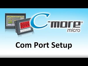 C-more Micro HMI Setup Comm Port for a PLC from AutomationDirect