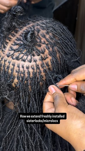 Sisterlocks hub on Instagram: "Sisterlocks/micro locs can immediately be extended with the human hair extensions to achieve an instant length & volume. ✍️BENEFITS 1. Low Maintenance Once mature, locs require less daily styling, fewer products, and simpler routines. 2. Promotes Hair Growth Locs reduce breakage and protect your natural hair, helping you retain length and grow healthier. 3. Protective Style Your ends stay tucked away, protecting your hair from, heat damage, harsh weather, constant 